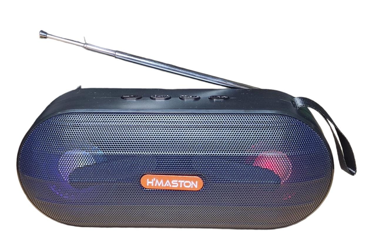 Caixa De Som Com Bluetooth E Rádio Fm Hmaston R100 Rgb